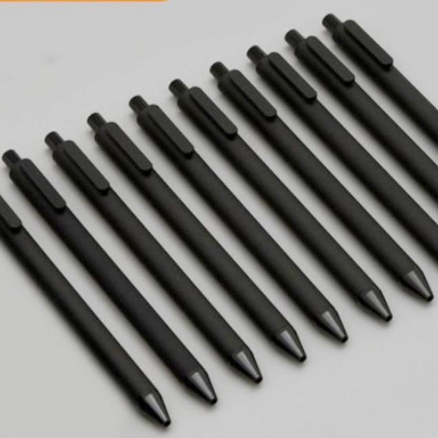 

[ZoH㊑] KACO PURE Pulpen Hitam Black Signing Pen Gel Ink 0.5mm Ball point K1015 - 10 PCS ||Super nyaman