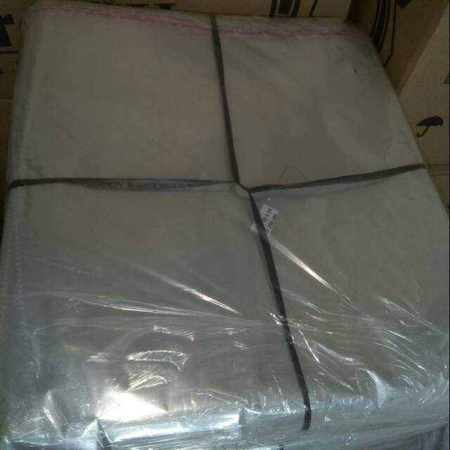 Isi:100pcs UKURAN:35X39 Plastik OPP Kemasan Packing Baju Bening Plastik Baju Seal Lem