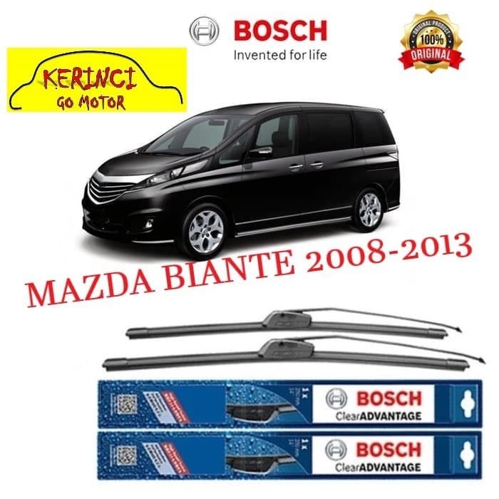 WIPER BOSCH CLEAR ADVANTAGE MAZDA BIANTE 2008-2013 26&quot; &amp; 14&quot; SEPASANG