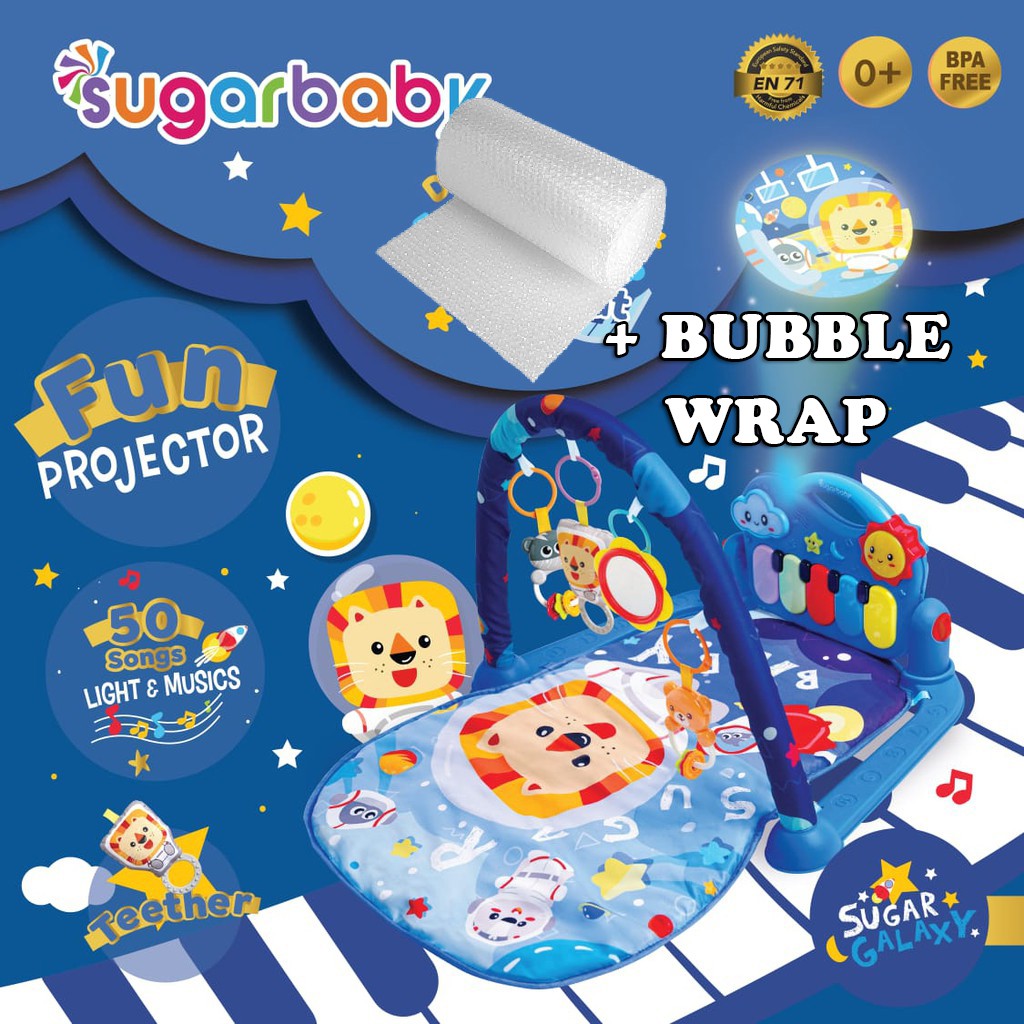 MAINAN BAYI 3 BULAN 6 BULAN BABY PLAYMAT PLYGYM MAINAN EDUKUKASI ANAK BAYI RZ13-Sugar Galaxy+Wrap