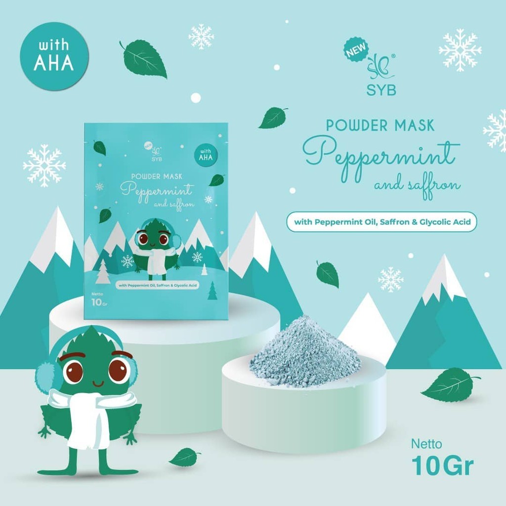 New SYB Masker Organic | Powder Mask Organik With AHA 10gr