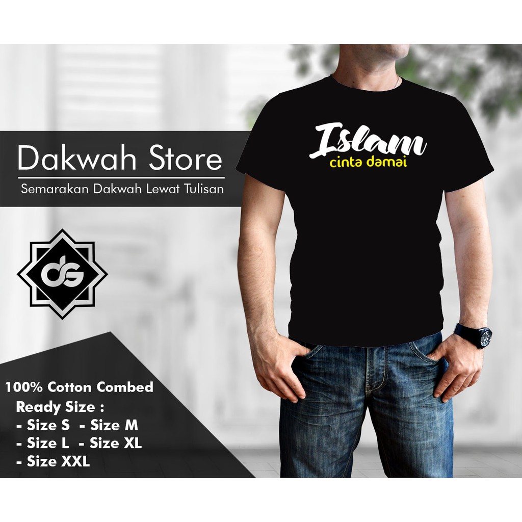 Kaos/Baju Dakwah Islam Cinta Damai