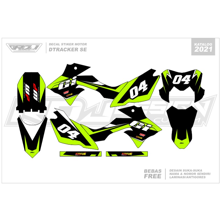 DECAL STIKER DTRACKER (001) DEKAL STICKER DTRACKER 150 SE FULLBODY 2016 2017 2018 2019 2020 2021 202