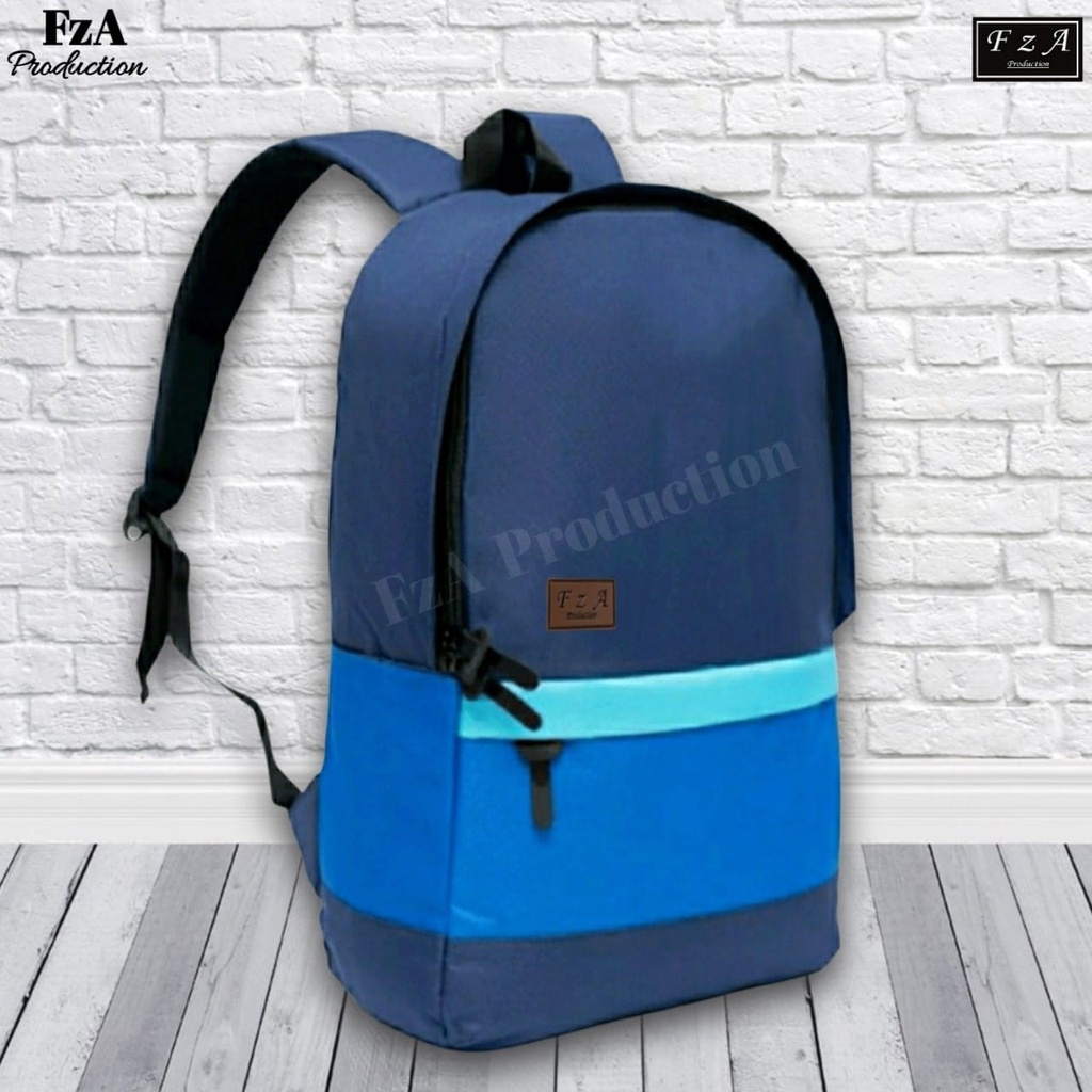 Tas Ransel Punggung Distro Casual Pria Wanita / Tas Ransel Laptop Original - FzA FREE Tas Slempang Kulit