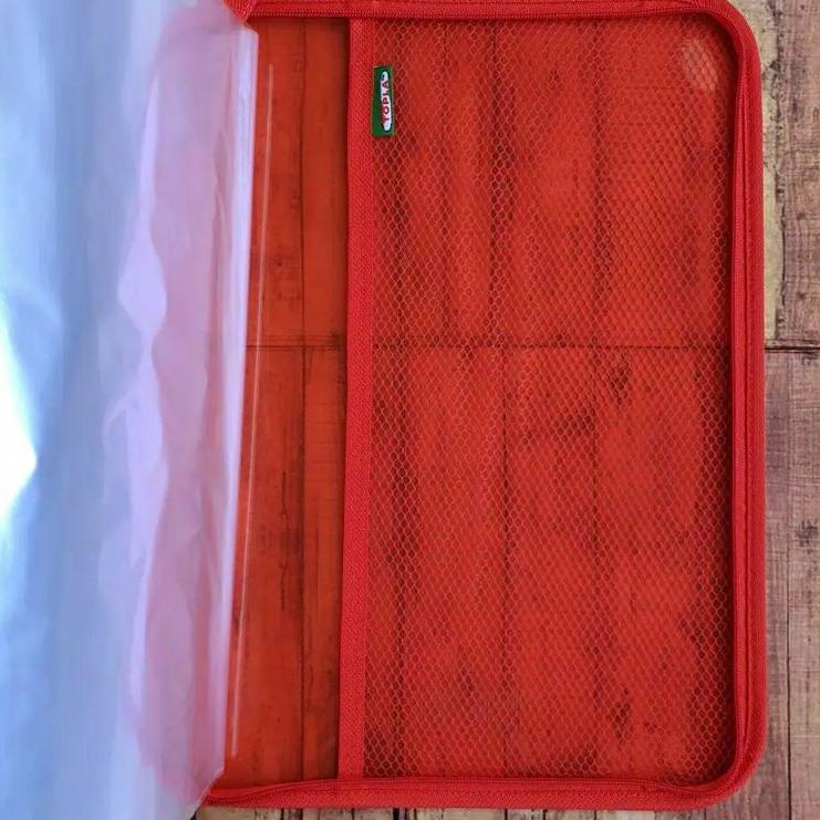 

PHW Clear Holder Zipper Isi 20 - 40 - 60 Lembar Plastik TOPLA / Map Plastik Resleting Folio qntg302