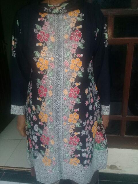 Tunik Batik Halus Magnola S M L Xl Xxl Jumbo
