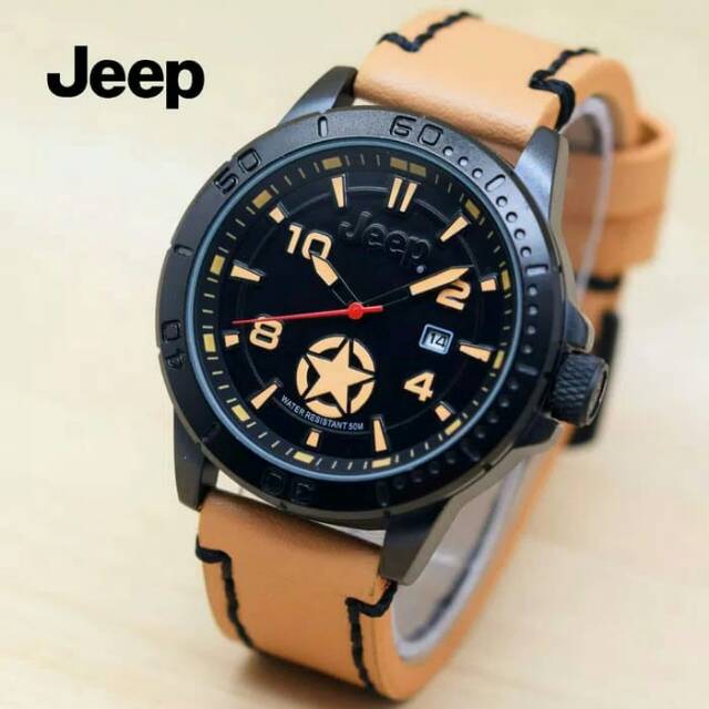 Jam JEEP / Jam Tangan / Jam tangan pria / Jam tangan cowok / Jam tangan keren / Jam tangan kulit