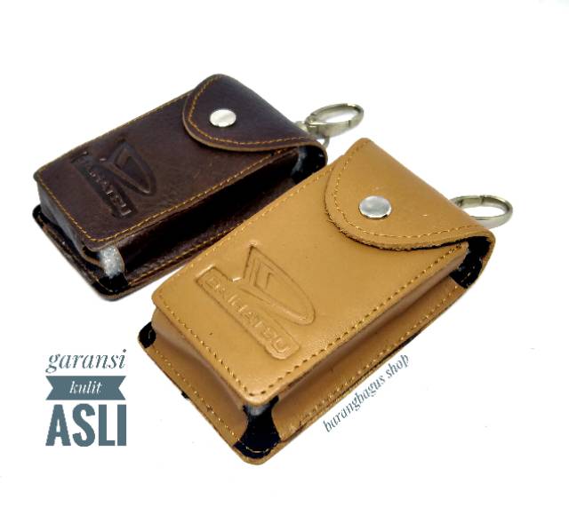 Dompet kulit asli STNK - gantungan kunci mobil / motor DAIHATSU