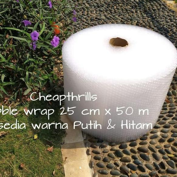 

☊ Bubble Wrap Uk. 25Cm x 50 M - Putih ➷