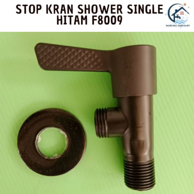 Stop Kran Shower Single Hitam FINE'S F8009