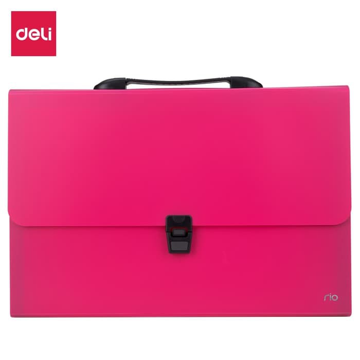 

Deli EB40402 Expanding File-Rio Buckled w/handle FC 13P 3C - Hijau muda
