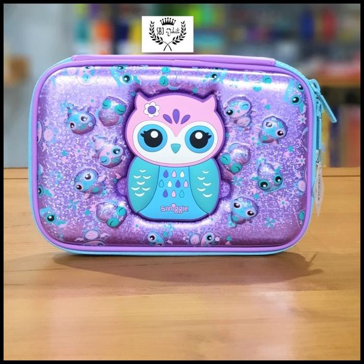 

Vanila | Tempat Pensil Smiggle Hardcase 3D Eva Waterproof Owl Dgn Cermin Rias