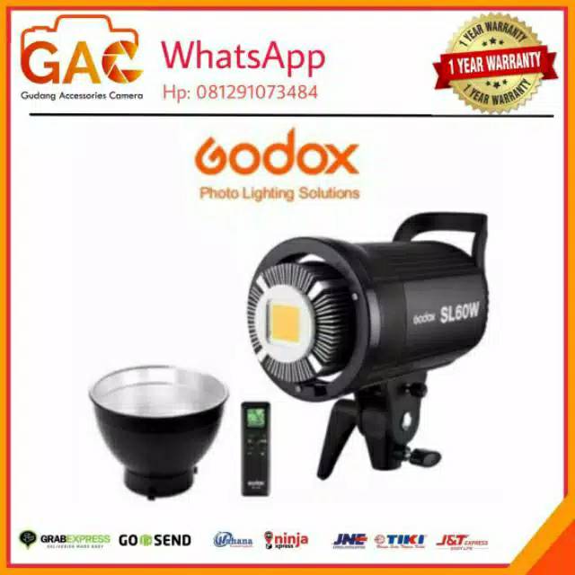 Paket murah GAC lampu studio GODOX SL-60W SL60W + lightstand TAKARA SPIRIT 3m