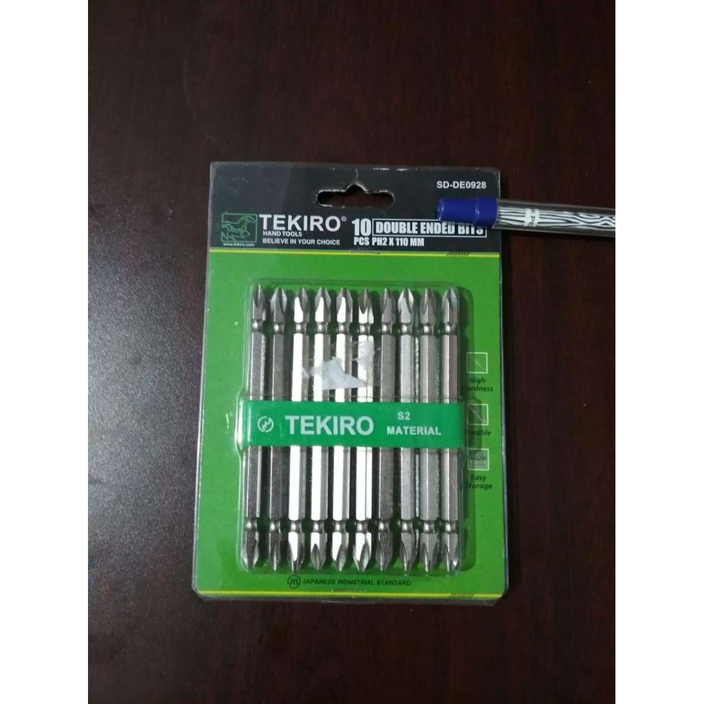 Tekiro Mata Obeng Angin Set PH2X110mm (+/+) (1 Papan @10 batang)