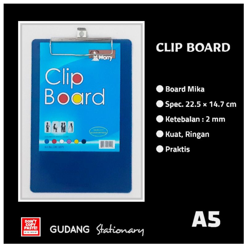 Clip Board Mika Papan Jalan A5