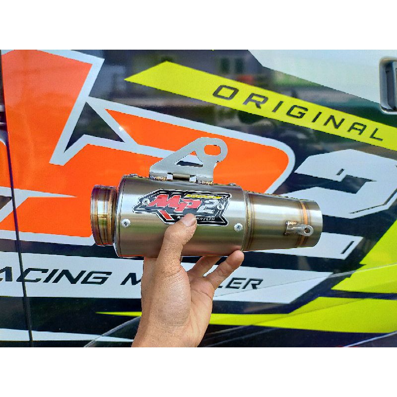 slincer knalpot mp2 racing muffler type sr9 new sonic mx vixion jupiter z fu