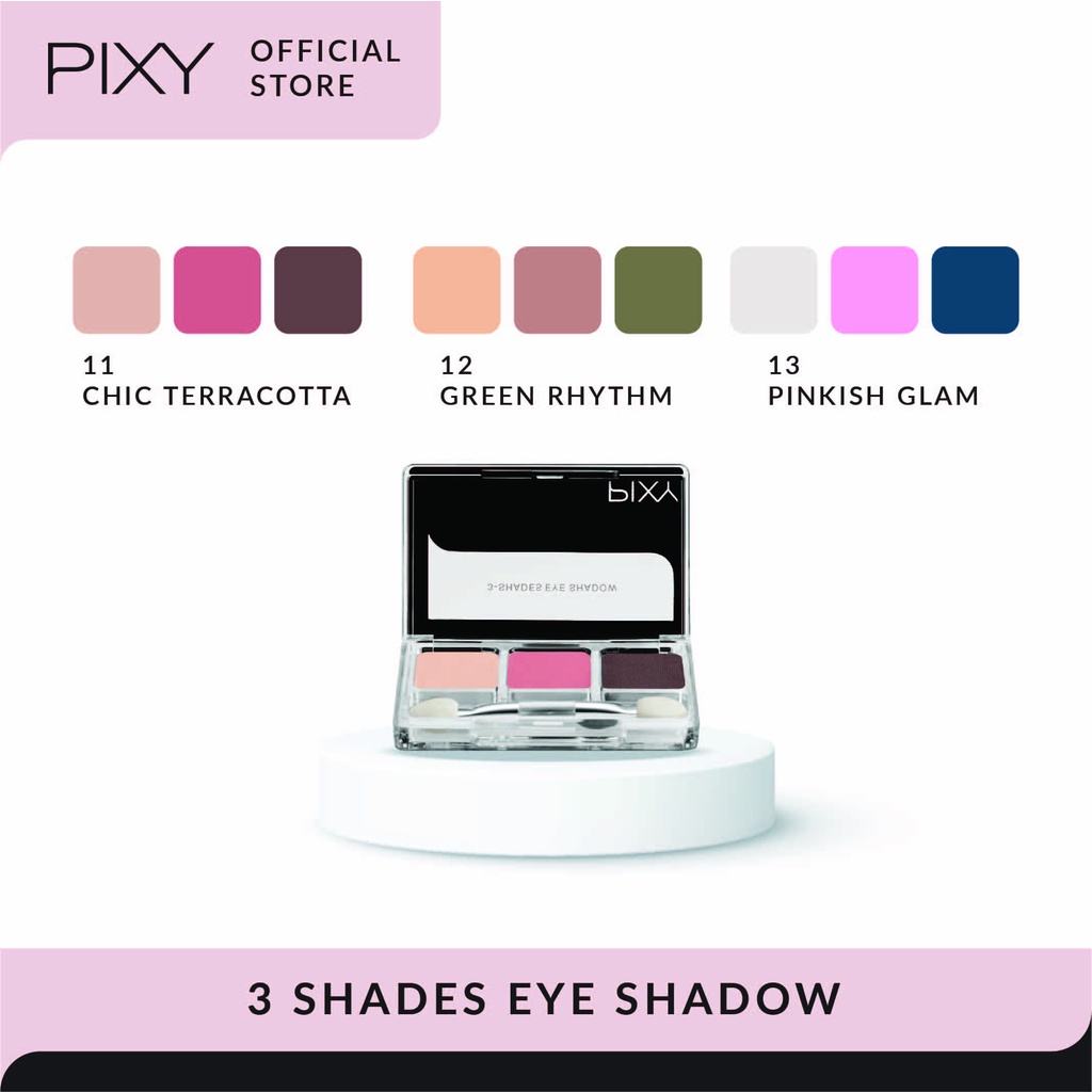 PIXY 3 Shades Eyeshadow 11 Chic Terracotta