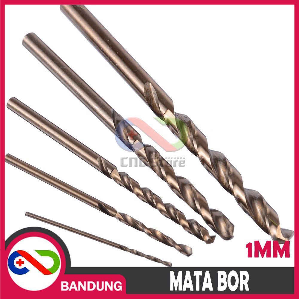 5PCS MATA BOR BESI HSS 1MM