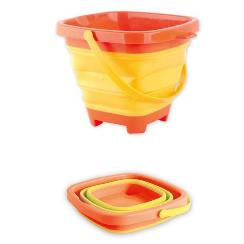 Mary Portable Anak Pantai Ember Pasir Mainan Lipat Collapsible Plastic Pail Multi Purpose Summer Party Play Storag