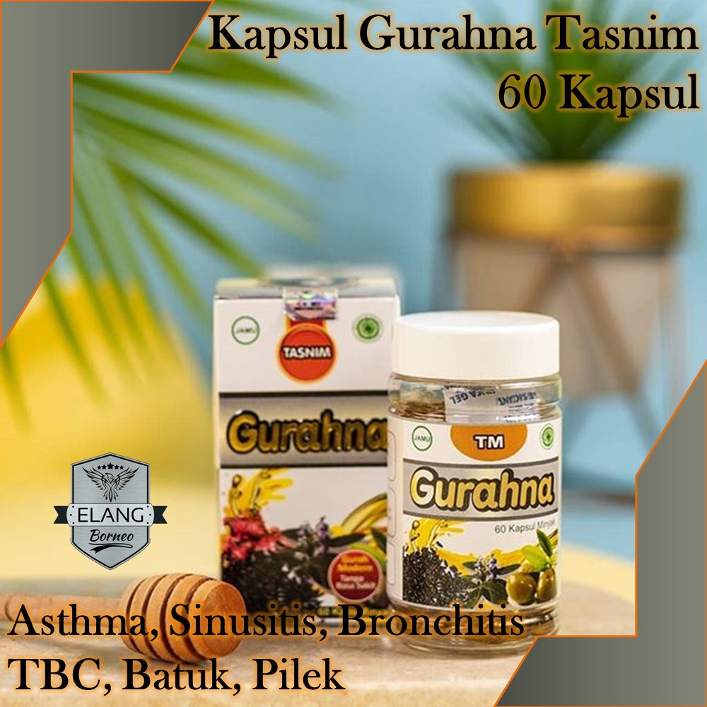 

Kapsul GURAHNA Tasnim 60 Kapsul Gurah Herbal Asthma Sinusitis TBC Gurah Alami Tanpa Rasa Sakit