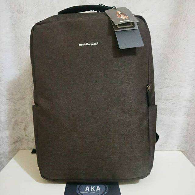 Tas Ransel Hush Puppies Backpack 99 Brown ( 100% Original Bag )
