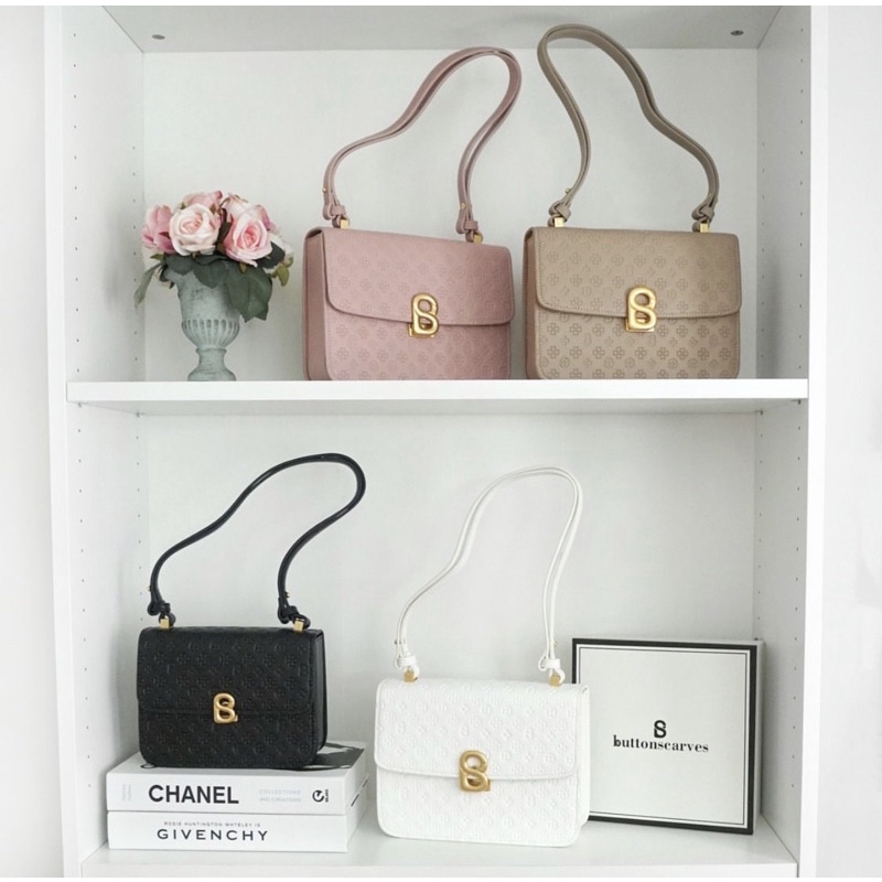 The audrey Monogram bag small Buttonscarves