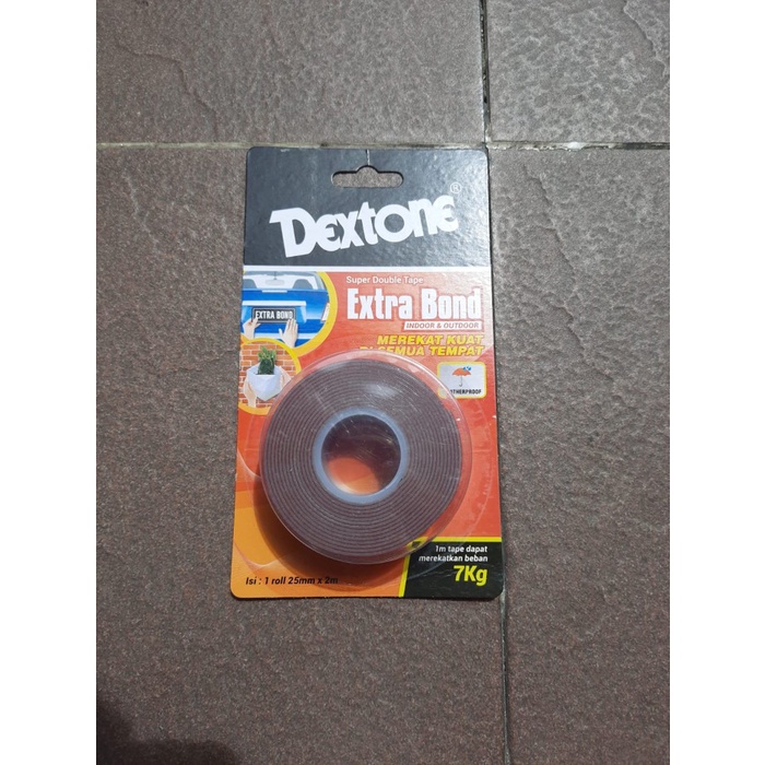 

Hemat Double Tape Dextone Indoor Outdoor 25 Mm X 2 M Perekat Merekat Kuat Promo