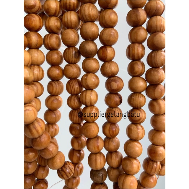 bahan Kokka Koka Kaukah 10mm kayu craft gelang kalung serat cokelat