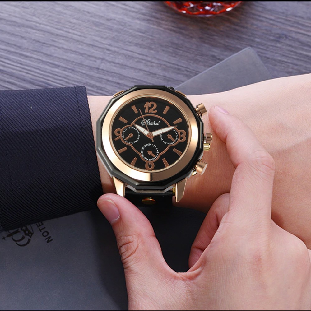 Jam Tangan Pria Casual Shshd 262 Original Anti Air 30M - Murah