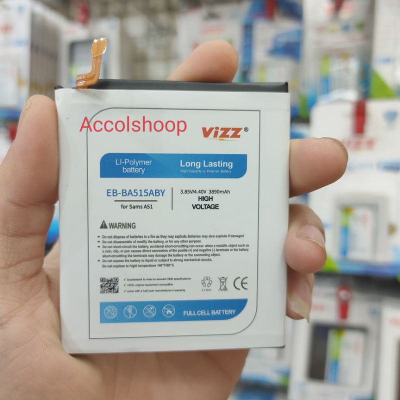 Baterai Batre Vizz Samsung A51 BA515ABY ORIGINAL Vizz