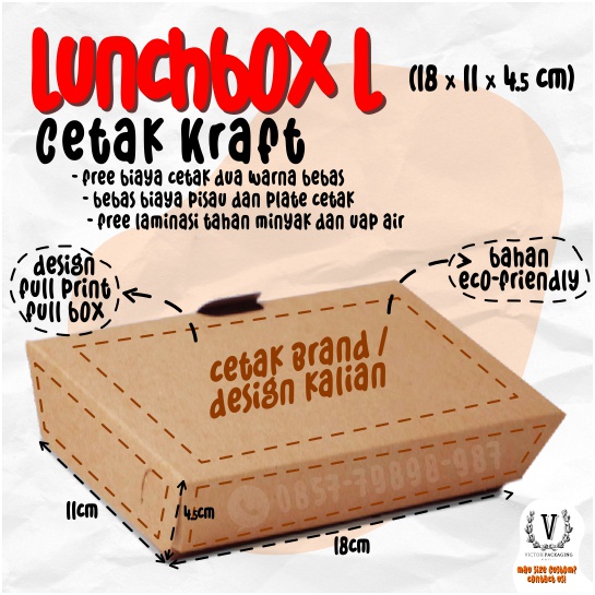 

Cetak Kraft Lunch Box L