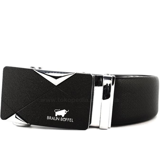 IKAT PINGGANG/GESPER/SABUK REL PRIA KULIT IMPORT BRAUN BUFFEL B101