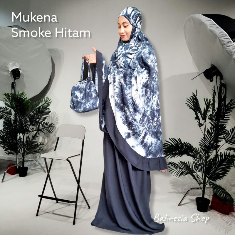 MUKENA BALI SMOKE ATAS JUMBO KATUN RAYON