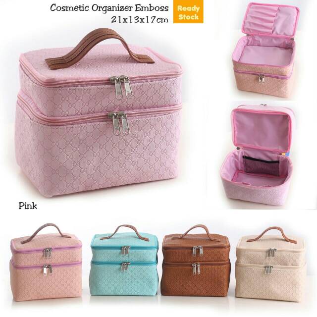 Cosmetic Organizer Emboss( CO ) Tas Kosmetik