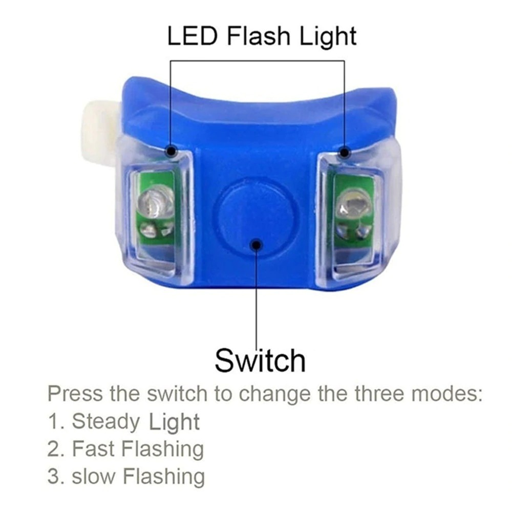 YGRETTE - Zacro Lampu LED Sepeda Silikon 2 PCS - HL-009 - Red