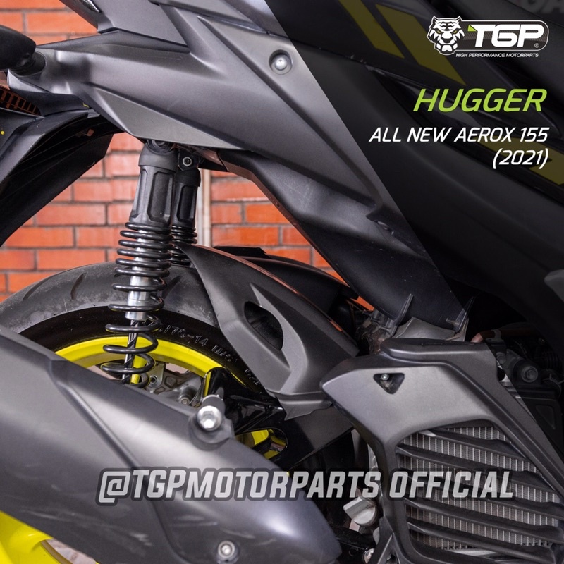 HUGGER / SPAKBOR KOLONG BELAKANG TGP ALL NEW AEROX 155 CONNECTED 2021 TGP HITAM