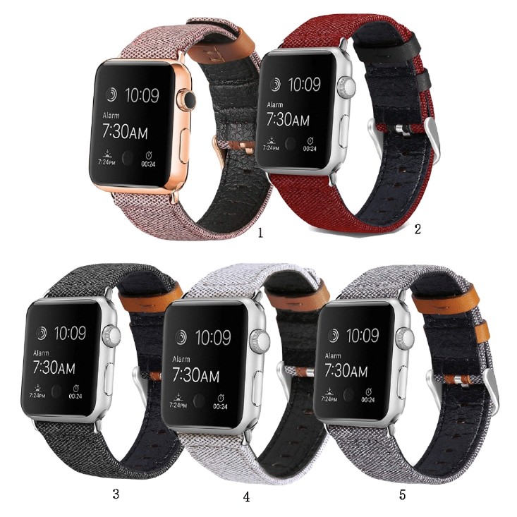 Strap Apple Watch 44mm 42mm 40mm 38mm - Canvas Tali Jam Tangan