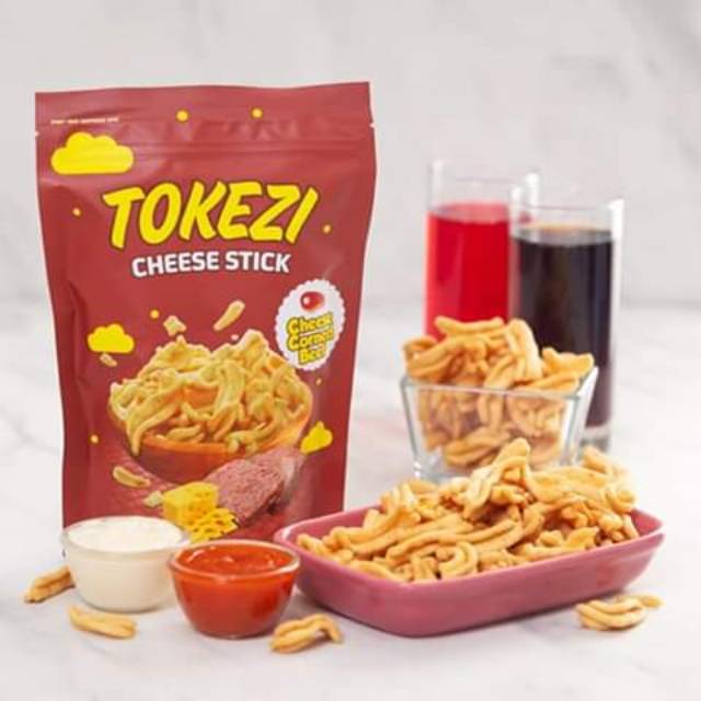 

KERIPIK KEJU / CHEESE STICK "TOKEZI" KORNET KEJU