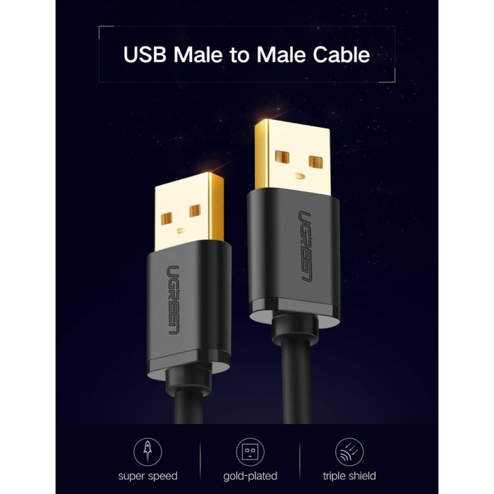 UGREEN Kabel USB 3.0 0.5m, 1m, 2m - US128