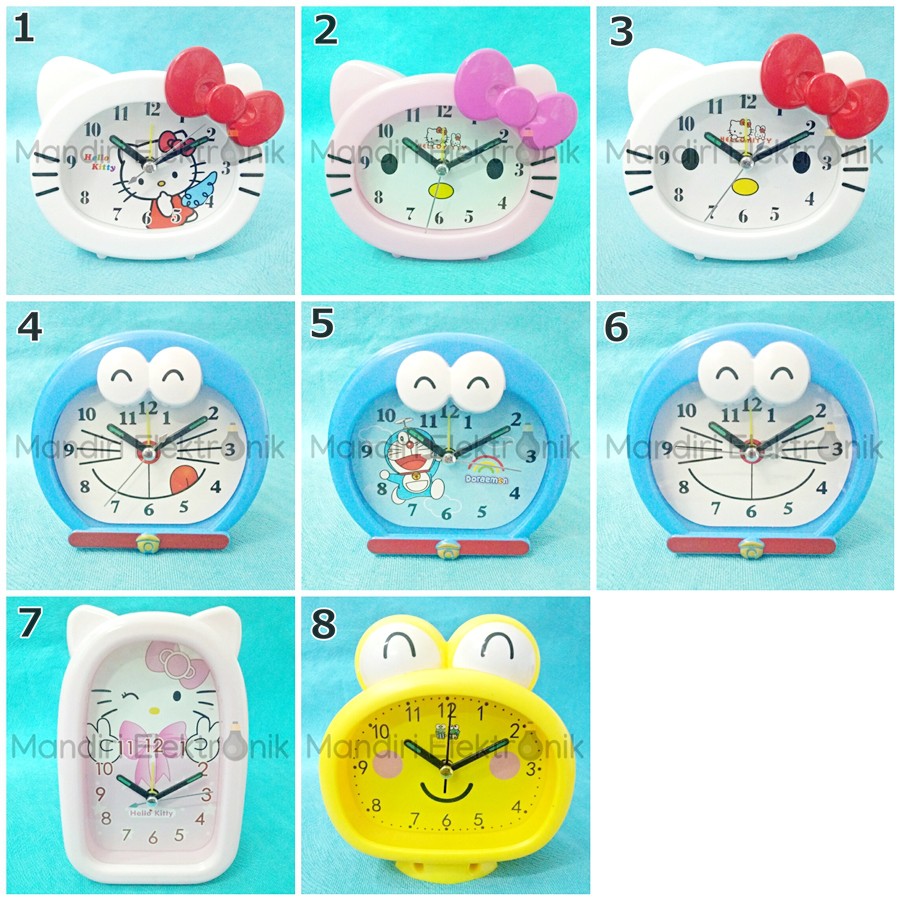 Jam Weker Jam Beker Karakter Doraemon Hello Kitty Murah