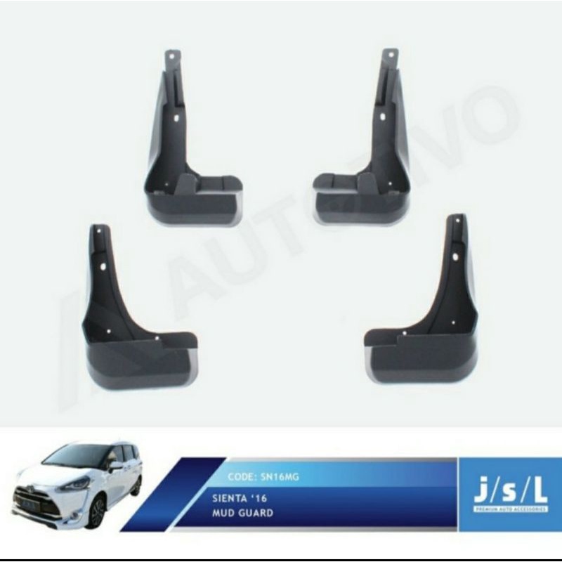 Mudguard Toyota Sienta / Karpet Lumpur Sienta 2016