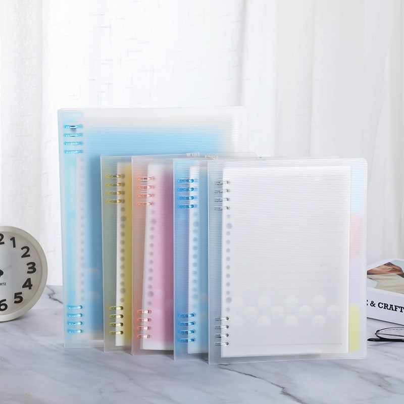 

Binder Note 8 Holes / Lubang / Ring Cover Transparant A5 & B5 - 40 lembar