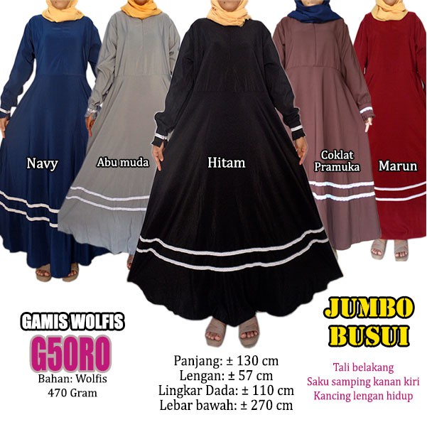 Big Sale 100k Gamis Aja Bahan Wolfis Wolpeach Renda Cantik