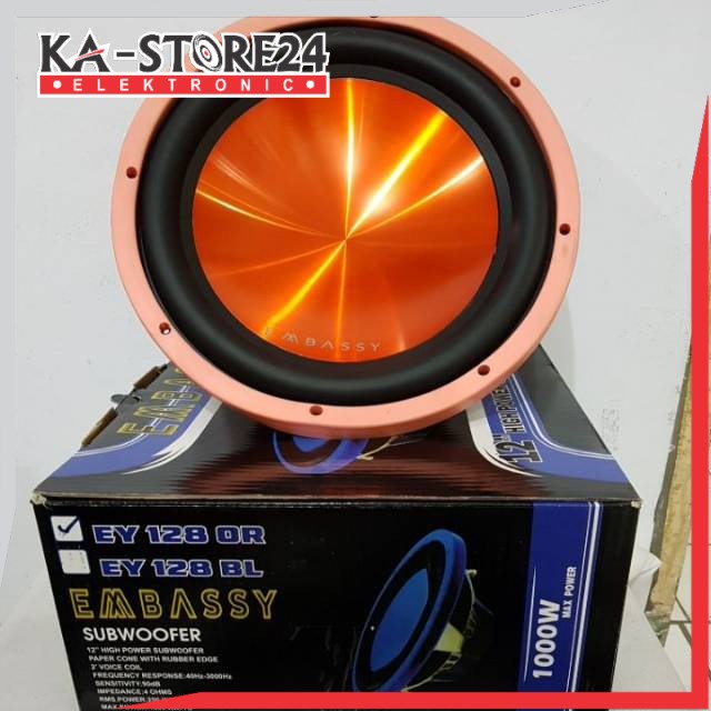 SUBWOOFER 12 Inch 1000 Watt EMBASSY EY-128