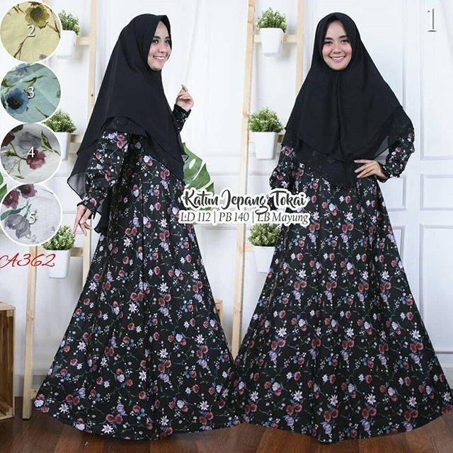 Gamis syari set jilbab