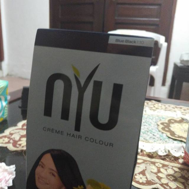 Hair Color Pewarna Rambut NYU | Blue Black 1.10