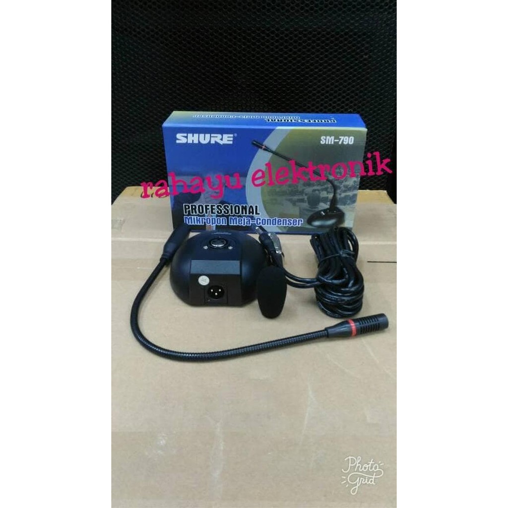 gitar bass murah berkualitas MIC MEJA PODIUM SHURE SM-790 / MICROPHONE CONFERENCE SHURE SM 790 Mura