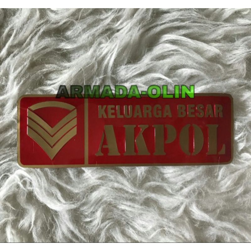 Stiker PVC Panjang Keluarga Besar AKPOL  | Stiker PVC