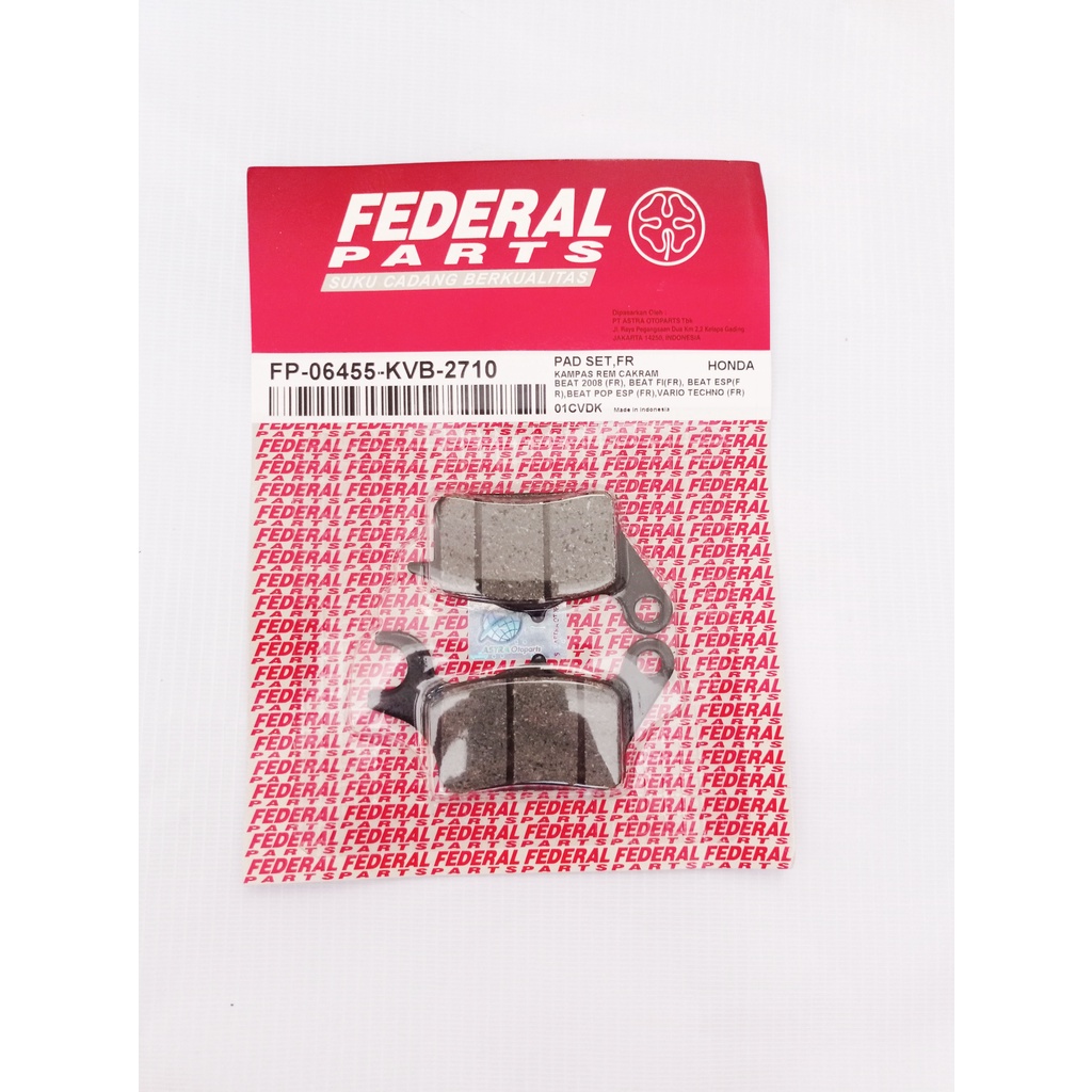 KAMPAS REM FP-06455-KVB-2710 FEDERAL ORIGINAL KAMPAS REM BEAT,VARIO TECHNO,BEAT FI,BEAT ESP MURAH