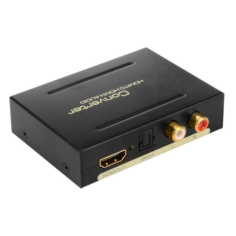 Btsg HDMI-HDMI-Kompatibel Converter SPDIF+L/R Switch Switcher Selector Box Untuk HDTV Blu-ray player